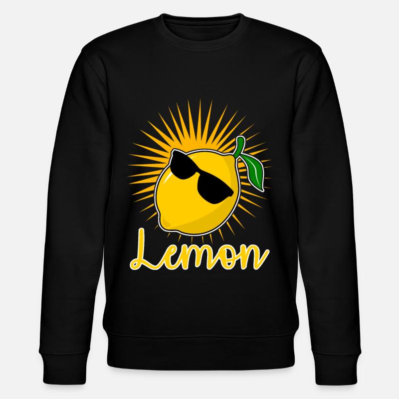 lemon - Stanley/Stella CHANGER Unisex Organic Sweatshirt - black