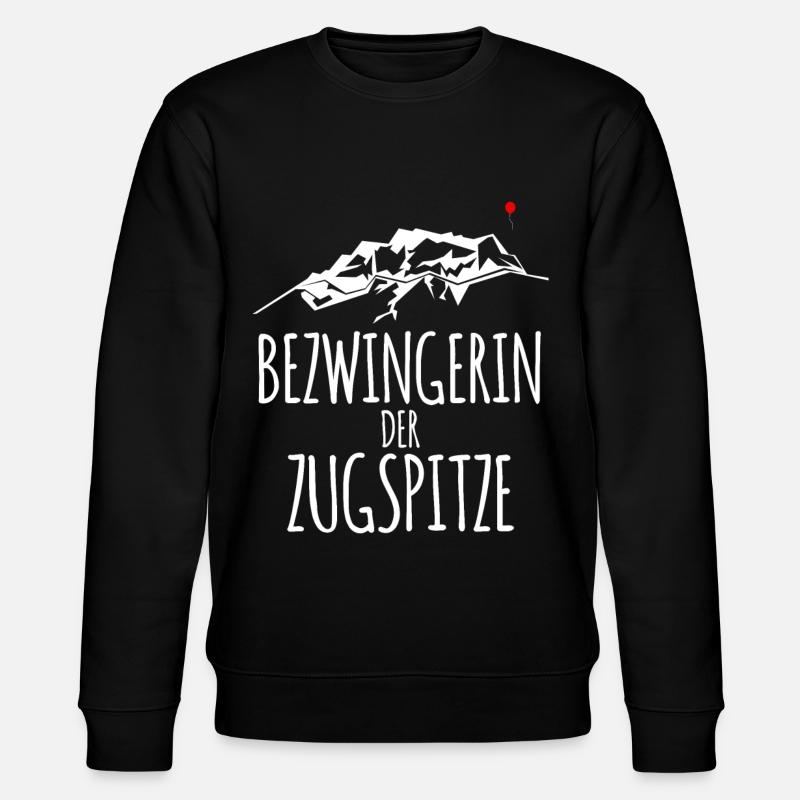 Zugspitze mountains hiking - Stanley/Stella CHANGER Unisex Organic Sweatshirt - black