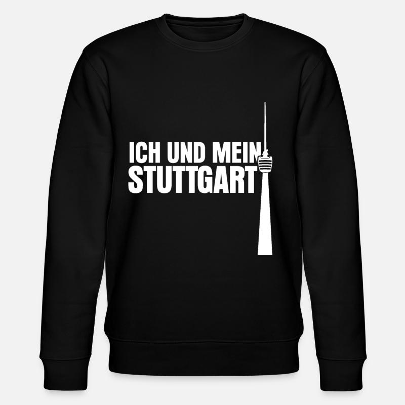 Stuttgart Stuttgarter Fernsehturm - Stanley/Stella Unisex Bio-Sweatshirt CHANGER - Schwarz