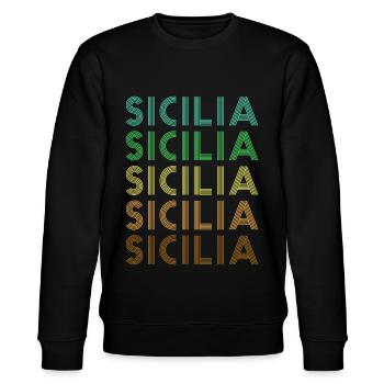 Sicile Retro Sicilia - Sweat bio CHANGER Stanley/Stella Unisexe - noir - Devant - Nik (191cm) & Marisol (170cm)