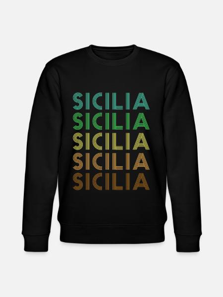 Sicily Retro Sicilia - Stanley/Stella CHANGER Unisex Organic Sweatshirt - black