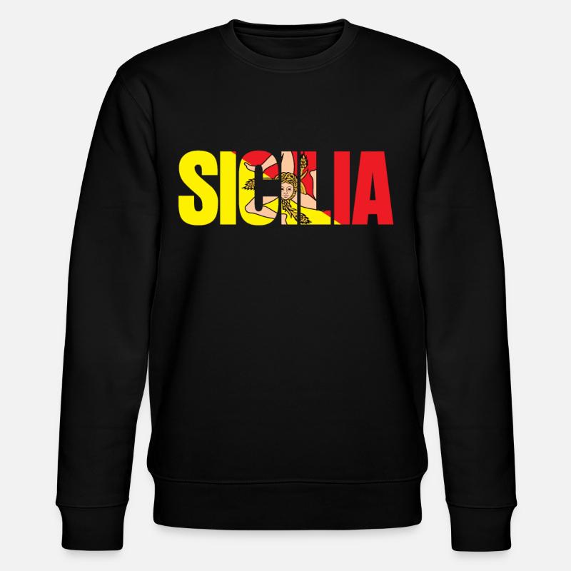 Sicile Drapeau Sicilia Blason - Sweat bio CHANGER Stanley/Stella Unisexe - noir