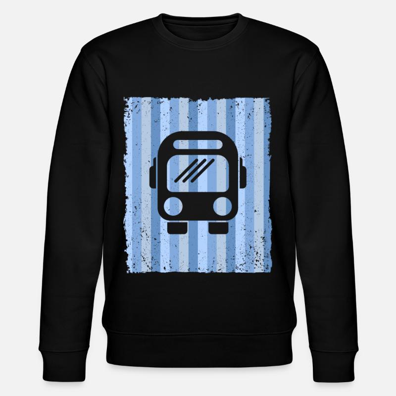 Bus Busfahrer Schulbus Autobus - Stanley/Stella Unisex Bio-Sweatshirt CHANGER - Schwarz