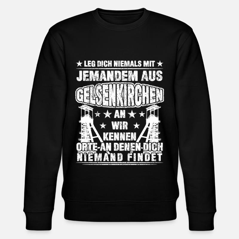 Gelsenkirchen Gelsenkirchener Witz - Stanley/Stella Unisex Bio-Sweatshirt CHANGER  - Schwarz