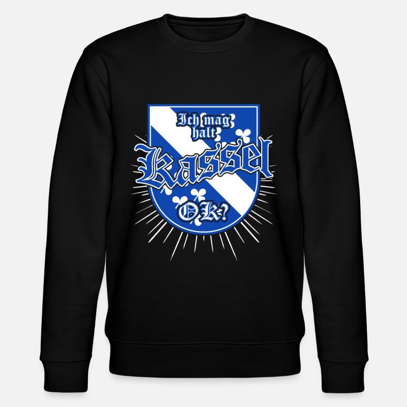 Ich mag Kassel - Stanley/Stella Unisex Bio-Sweatshirt CHANGER  - Schwarz