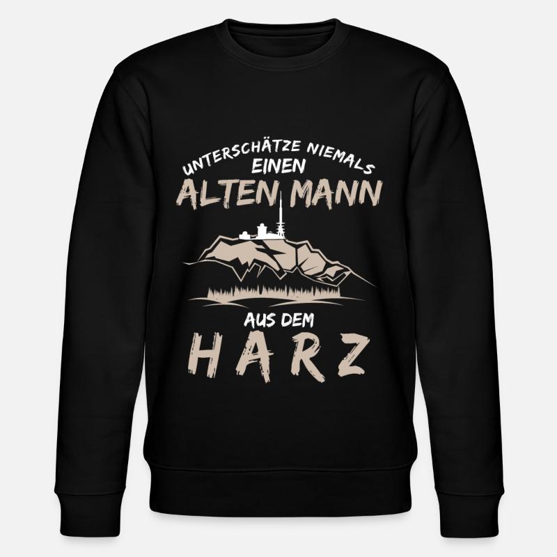 Harz Harzer Brocken - Stanley/Stella Unisex Bio-Sweatshirt CHANGER  - Schwarz
