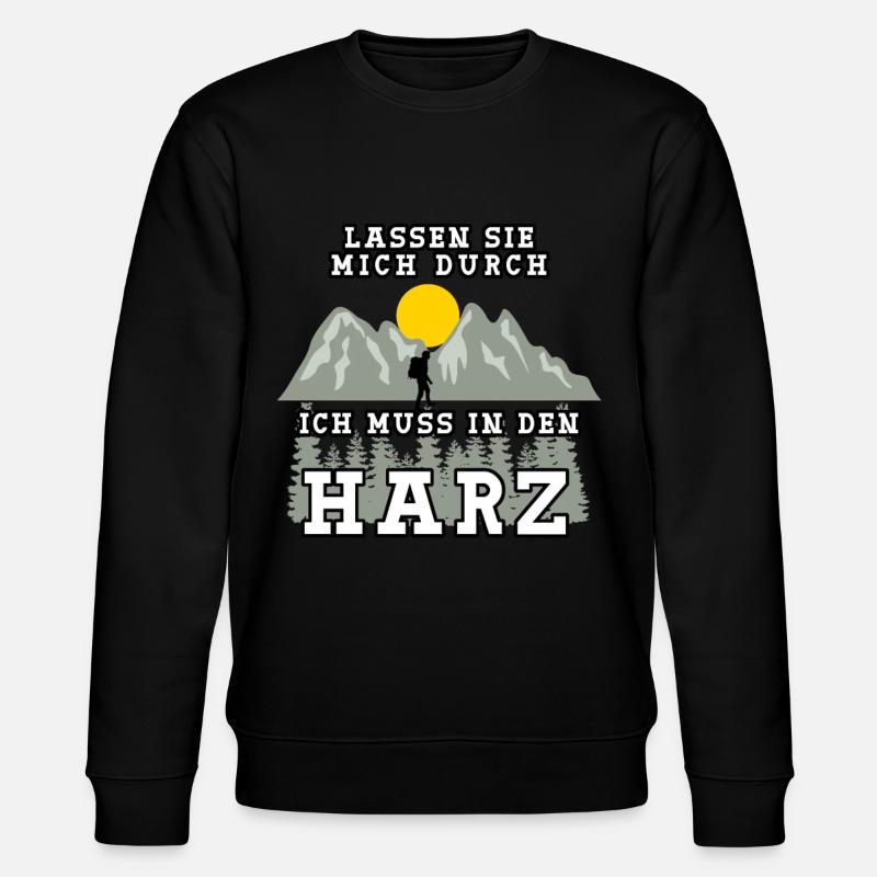 Harz Urlaub Harzer Wandern - Stanley/Stella Unisex Bio-Sweatshirt CHANGER  - Schwarz