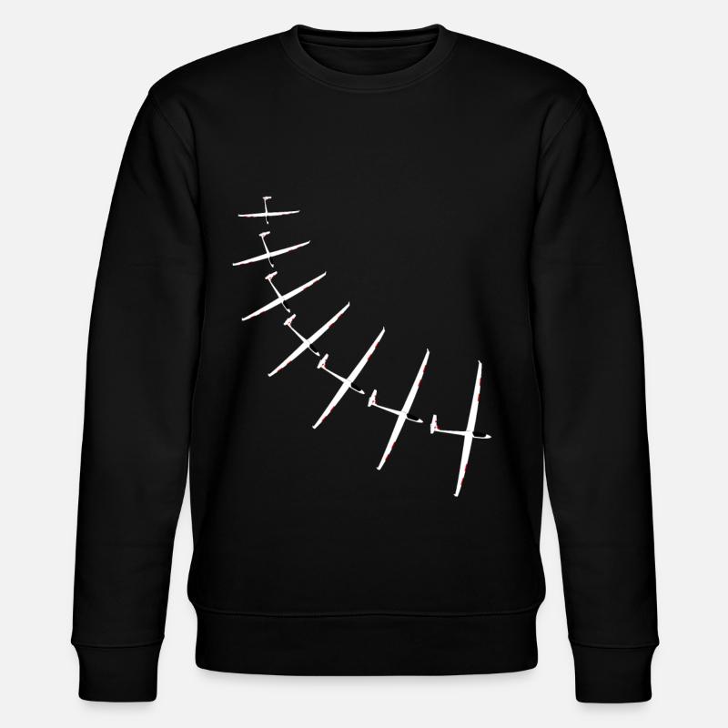 Glider Gliding Gliding Glider - Stanley/Stella CHANGER Unisex Organic Sweatshirt - black