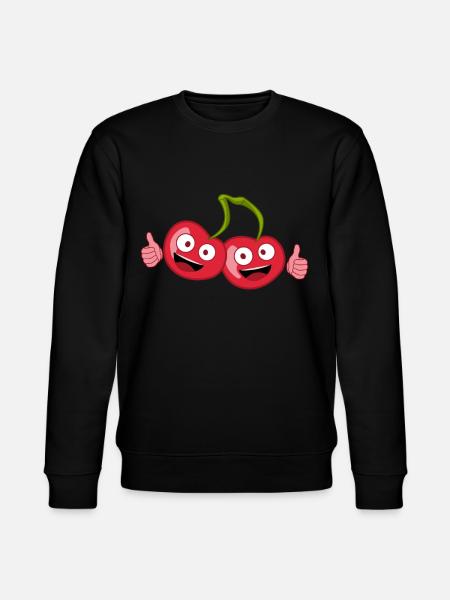 Cherries Thumbs up Cherries Cherry - Stanley/Stella CHANGER Unisex Organic Sweatshirt - black