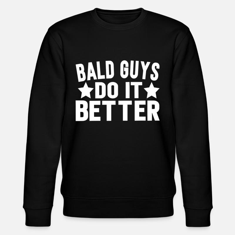 Skaldet hoved skaldet hoved skaldet bærer gave - Stanley/Stella økologisk unisex-sweatshirt CHANGER  - sort