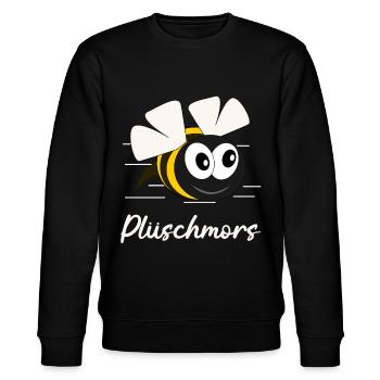 Plattdeutsch Plüschmors - Stanley/Stella Unisex Bio-Sweatshirt CHANGER  - Schwarz - Vorne - Nik (191cm) & Marisol (170cm)