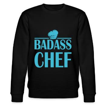 Cuisinier chef chef cuisinier amateur cadeau - Sweat bio CHANGER Stanley/Stella Unisexe - noir - Devant - Nik (191cm) & Marisol (170cm)