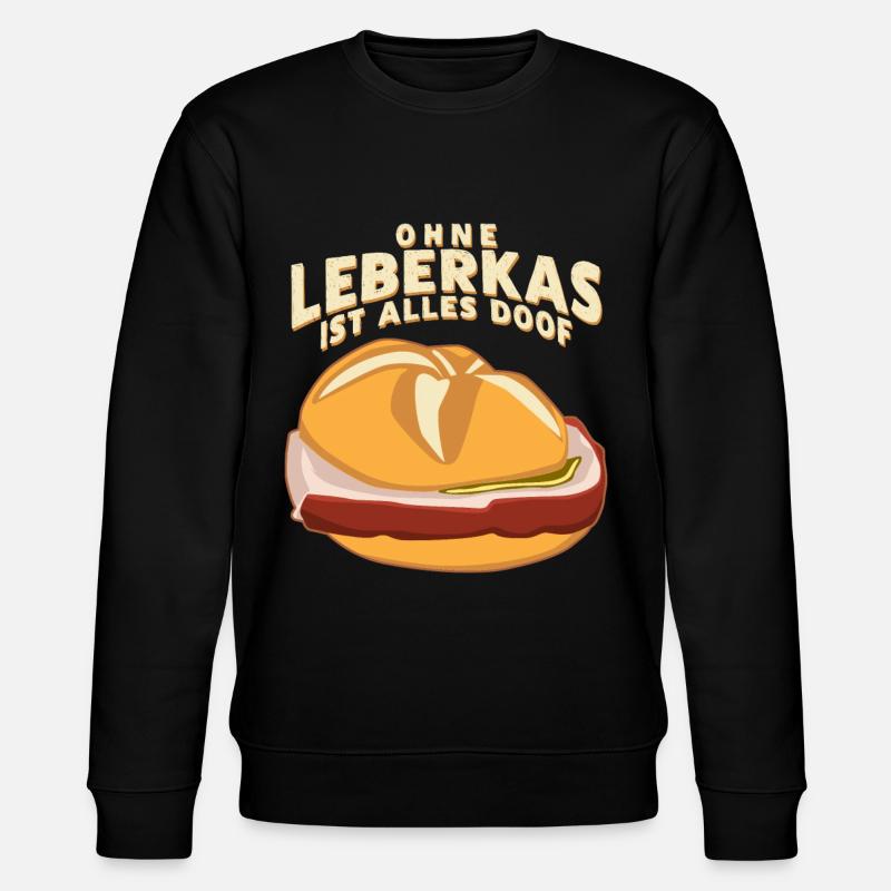 Leberkäse Leberkäsesemmel Leberkas - Stanley/Stella Unisex Bio-Sweatshirt CHANGER  - Schwarz