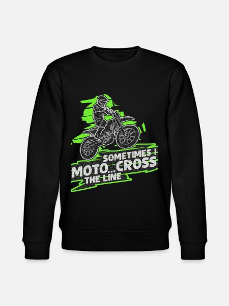 Motorcross Ordsprog Bike Motocross - Stanley/Stella økologisk unisex-sweatshirt CHANGER - sort