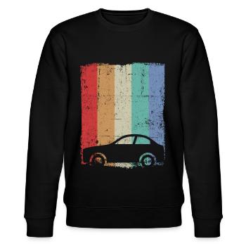 Automobilkaufmann Auto Verkäufer Automobil - Stanley/Stella Unisex Bio-Sweatshirt CHANGER  - Schwarz - Vorne - Nik (191cm) & Marisol (170cm)