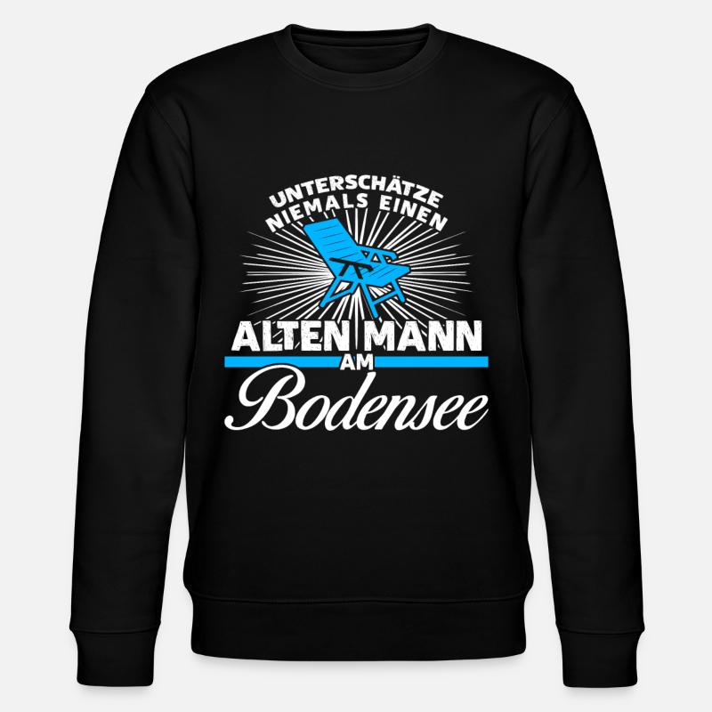 Bodensee Urlaub - Stanley/Stella Unisex Bio-Sweatshirt CHANGER  - Schwarz