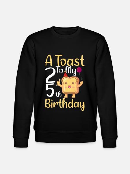 25th Birthday Birthday Gift - Stanley/Stella CHANGER Unisex Organic Sweatshirt - black