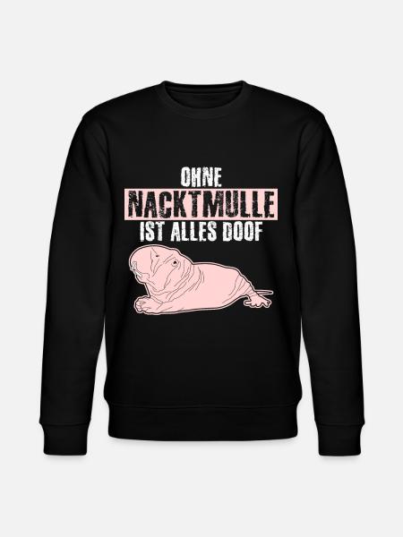 Nacktmull - Stanley/Stella Unisex Bio-Sweatshirt CHANGER - Schwarz