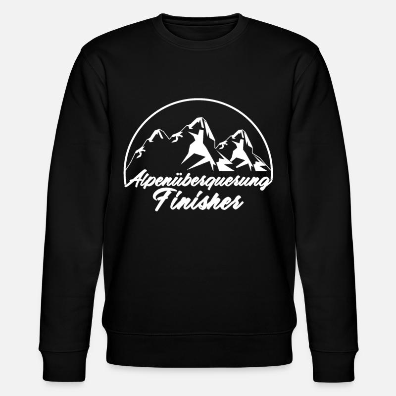 Alpenüberquerung Finisher Alpen - Stanley/Stella Unisex Bio-Sweatshirt CHANGER  - Schwarz