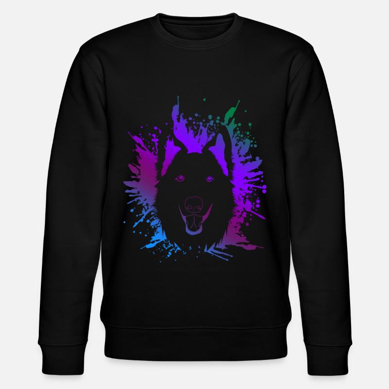Chien de berger blanc - Sweat bio CHANGER Stanley/Stella Unisexe - noir