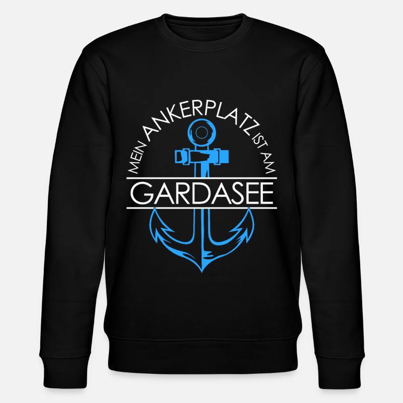 Gardasee - Stanley/Stella Unisex Bio-Sweatshirt CHANGER  - Schwarz