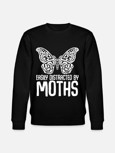 Moth Meme Moth - Stanley/Stella CHANGER Unisex Organic Sweatshirt - black
