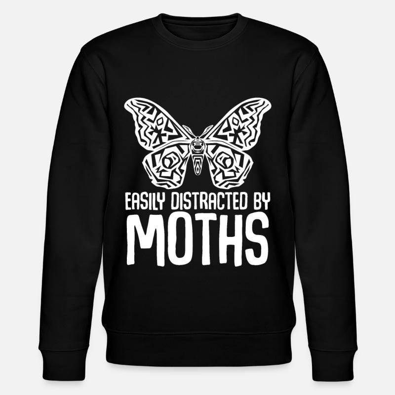 Motten Meme Motte - Stanley/Stella Unisex Bio-Sweatshirt CHANGER - Schwarz