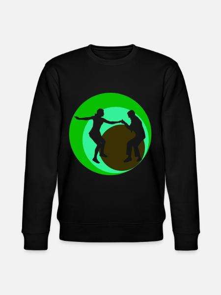 Boogie Woogie Dance Retro Dancers - Stanley/Stella CHANGER Unisex Organic Sweatshirt - black
