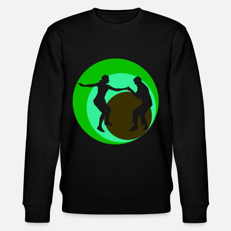 Boogie Woogie Dance Retro Dancers - Stanley/Stella CHANGER Unisex Organic Sweatshirt - black