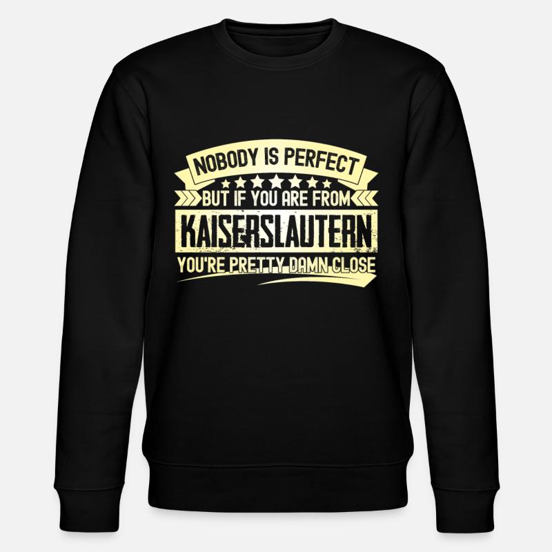 Kaiserslautern perfekter Kaiserslauterer - Stanley/Stella Unisex Bio-Sweatshirt CHANGER  - Schwarz
