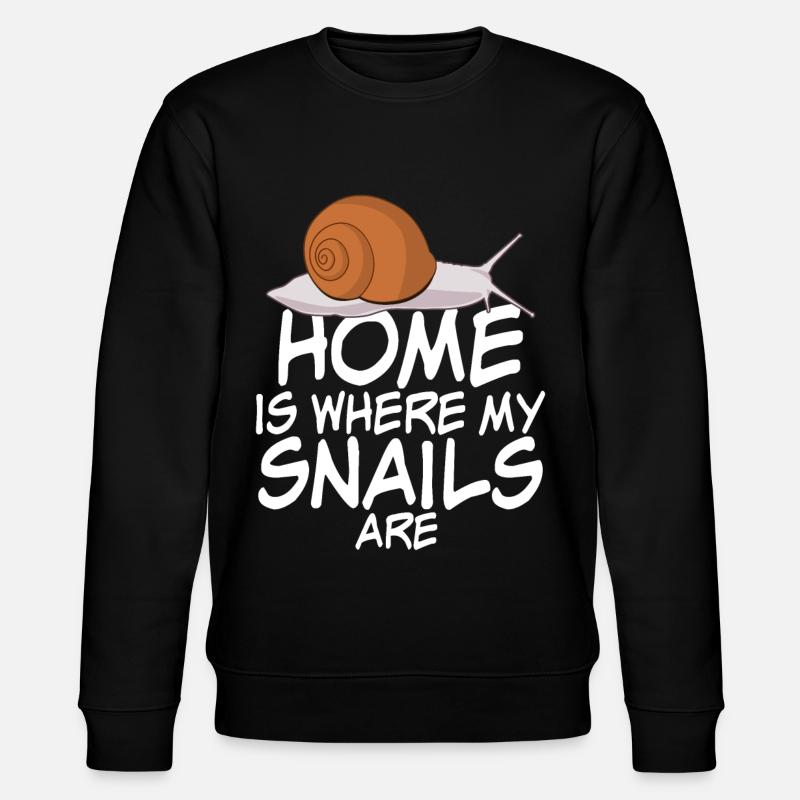 Snails Snails Snail Joke Snail - Stanley/Stella CHANGER Unisex Organic Sweatshirt - black