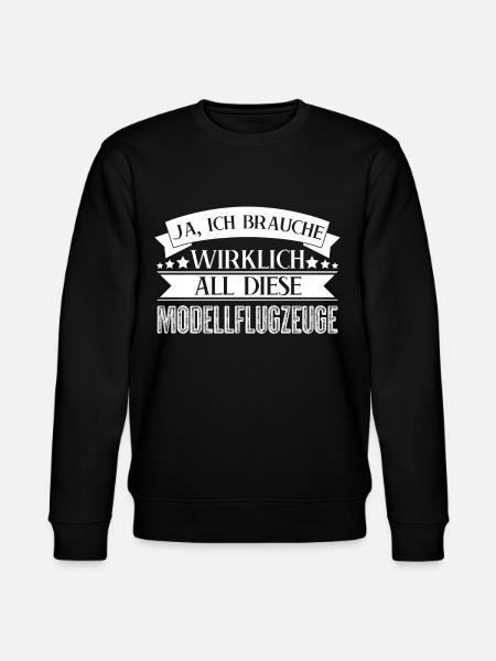 Modellflug Flugzeug Modellbauer - Stanley/Stella Unisex Bio-Sweatshirt CHANGER  - Schwarz