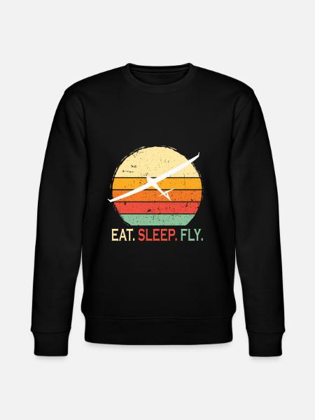 Gliders and gliders - Stanley/Stella CHANGER Unisex Organic Sweatshirt - black