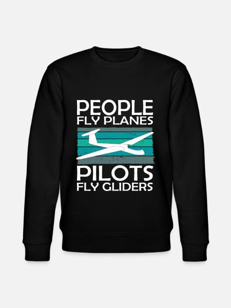 Gliders and gliders - Stanley/Stella CHANGER Unisex Organic Sweatshirt - black