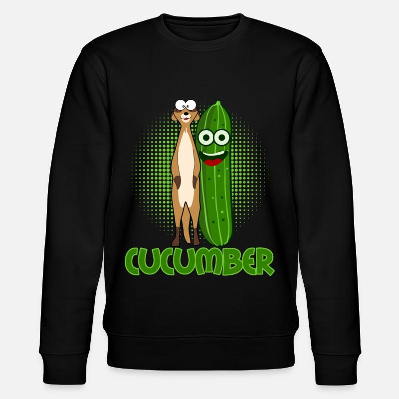 Concombre Suricate Légume Concombres - Sweat bio CHANGER Stanley/Stella Unisexe - noir