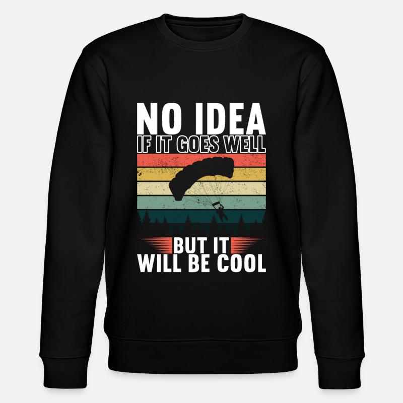 Parachute Skydiver - Stanley/Stella CHANGER Unisex Organic Sweatshirt - black