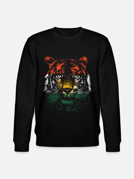 Kurdistan Tiger kurdere kurdere kurdiske gave - Stanley/Stella økologisk unisex-sweatshirt CHANGER  - sort