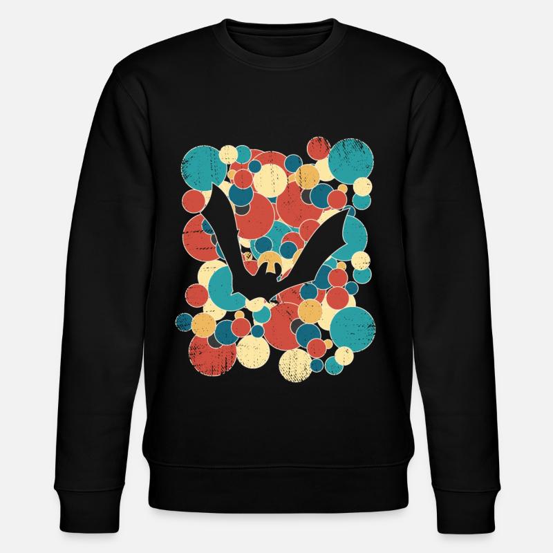 Fledermaus Fledermäuse - Stanley/Stella Unisex Bio-Sweatshirt CHANGER  - Schwarz