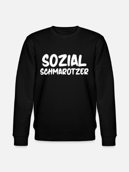 Arbeitsamt Sozialschmarotzer Arbeitslos - Stanley/Stella Unisex Bio-Sweatshirt CHANGER  - Schwarz