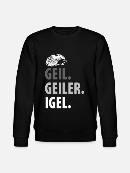 Igel - Stanley/Stella Unisex Bio-Sweatshirt CHANGER  - Schwarz