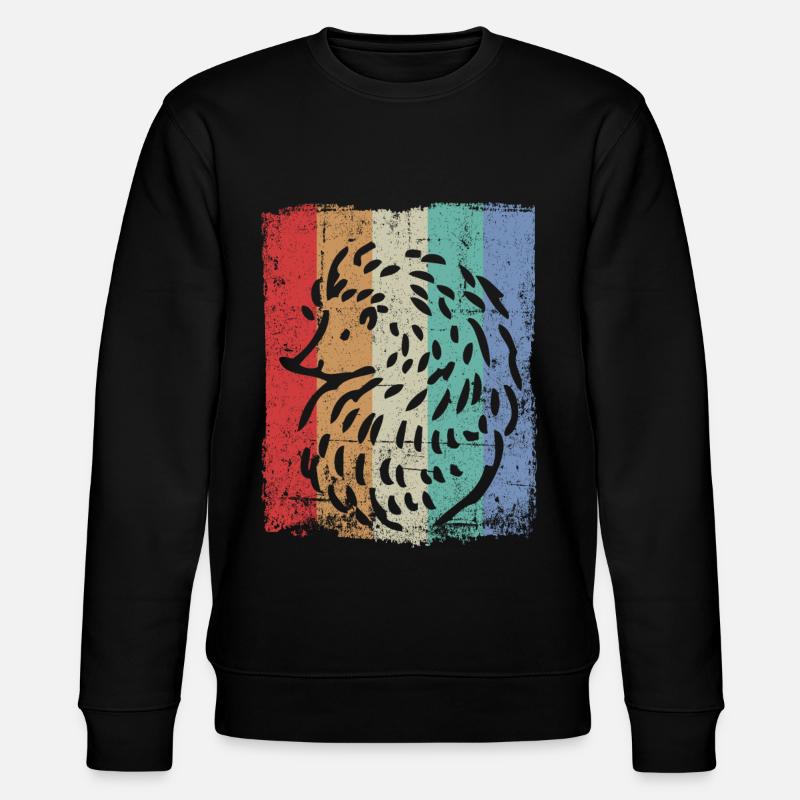 Hedgehog - Stanley/Stella CHANGER Unisex Organic Sweatshirt - black