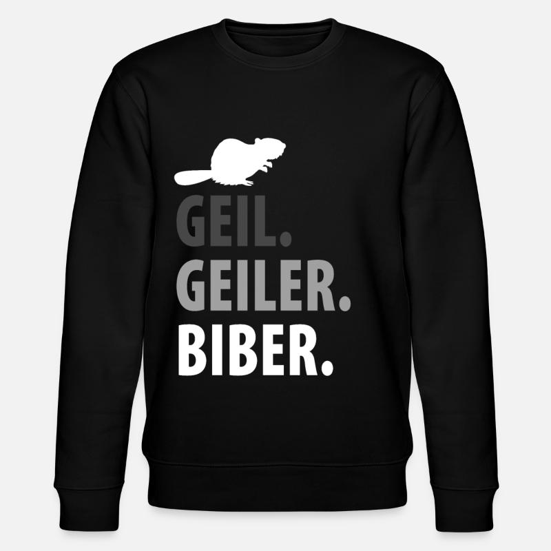 Biber - Stanley/Stella Unisex Bio-Sweatshirt CHANGER  - Schwarz