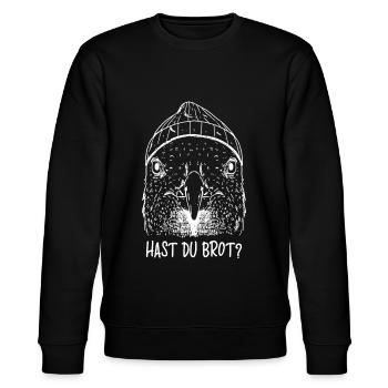 Hast Du Brot Möwe - Stanley/Stella Unisex Bio-Sweatshirt CHANGER  - Schwarz - Vorne - Nik (191cm) & Marisol (170cm)