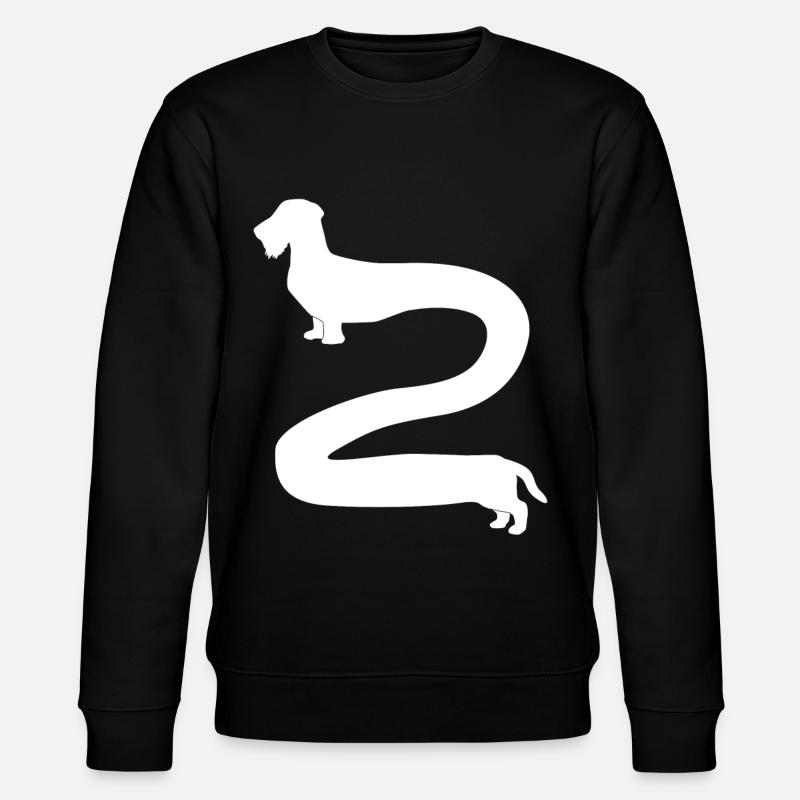 Rough-haired dachshund long dachshund - Stanley/Stella CHANGER Unisex Organic Sweatshirt - black
