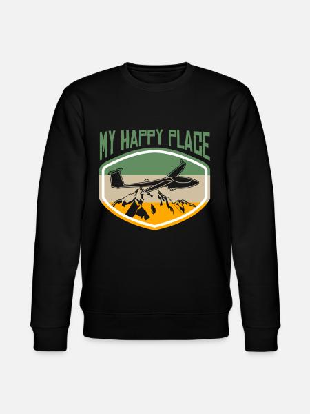 Gliding Glider Glider Glider - Stanley/Stella CHANGER Unisex Organic Sweatshirt - black