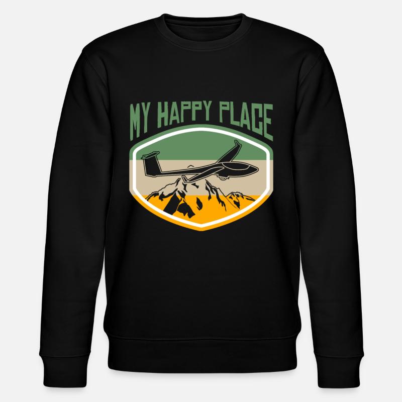 Gliding Glider Glider Glider - Stanley/Stella CHANGER Unisex Organic Sweatshirt - black