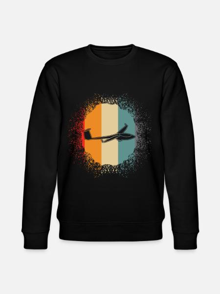 Glider Retro Glider - Stanley/Stella CHANGER Unisex Organic Sweatshirt - black