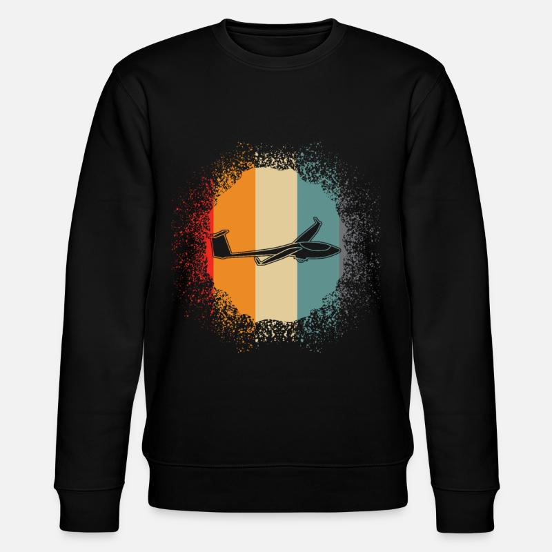 Planeur Rétro Planeur - Sweat bio CHANGER Stanley/Stella Unisexe - noir