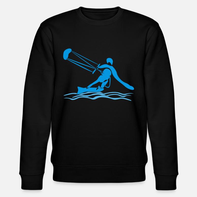 Kiteboarding Kitesurf kitesurfer - Stanley/Stella CHANGER Unisex Organic Sweatshirt - black