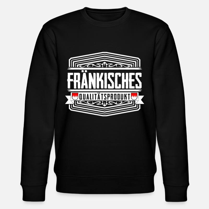 Franken Fränkisch Franke - Stanley/Stella Unisex Bio-Sweatshirt CHANGER  - Schwarz